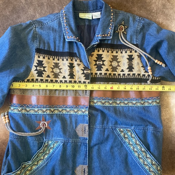 SOLD 220 Hickory Vintage Western Jean Denim Jacket Size Large - Picture 8 of 10